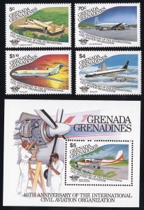 Grenada Grenadines Stamps # 652-55+656 MNH VF Scott Value $14.85