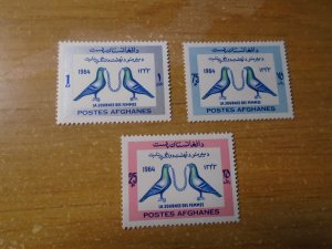 Afghanistan  #  703-05  MNH   Birds