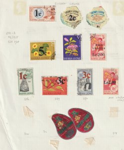 Sierra Leone 12 stamps used
