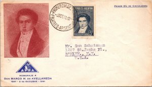 Argentina 1941 FDC - Don Marco M De Avellaneda - Buenos Aires - J8526