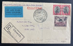 1931 Windhoek South West Africa First Imperial Airways Flight Cover To Cape Town