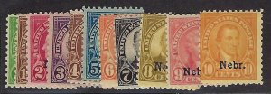 US complete set Scott #669-679 Mint NH OG F-VF