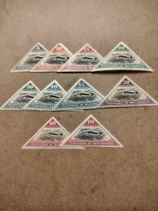 (3587). Mozambique.  #165-174