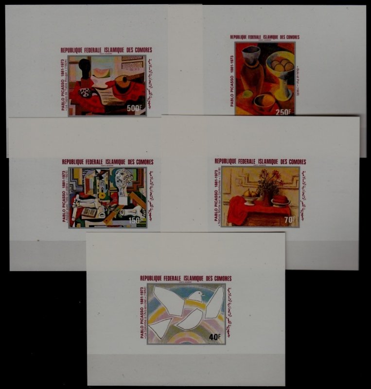 Comoro C113-17 MNH s/s Painting/Picasso