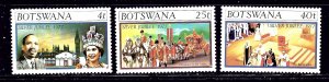 Botswana 179-81 MNH 1977 QEII Silver Jubilee    (ap1678)