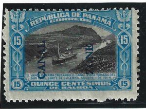 Canal Zone Scott #50 Mint 15c Blue O/P 2019 CV $50.00