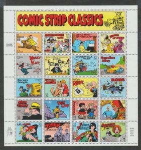 U.S. Scott #3000 Comic Strip Classics Stamps - Mint NH Sheet - LR Plate