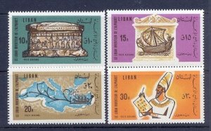 LEBANON- LIBAN MNH SC# C476-C479 PHENICIAN ALPHABET