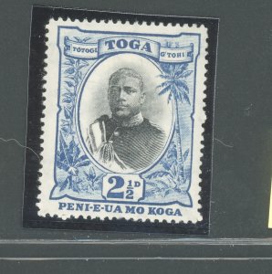 1897 TONGUE - Stanley Gibbons #43 - 2 1/2 d. black and blue - MNH**