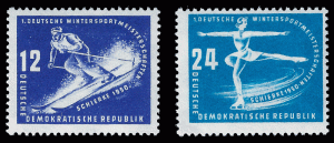 Germany, DDR 1950 Sc 51-52 MVLH F Winter Sports
