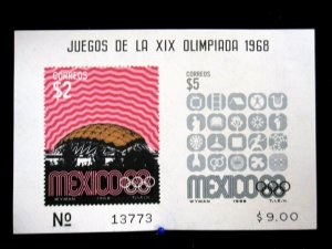 MEXICO - SCOTT# 1000a - SOUVENIR SHEET - MNH - CAT VAL $25.00