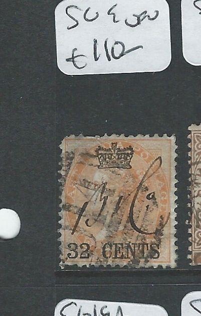 MALAYA STRAITS SETTLEMENTS  (P0910B) ON INDIA QV 32C  SG 9  VFU