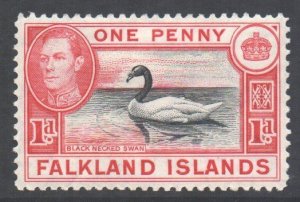 Falkland Islands Scott 85 - SG147a, 1938 George VI 1d MH*