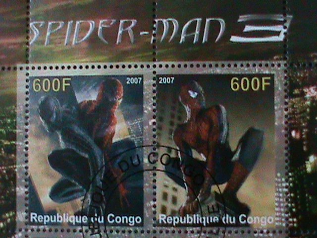 ​CONGO-2007 SPIDER-MAN  CTO S/S VF WE SHIP TO WORLDWIDE &  COMBINED SHIPPING