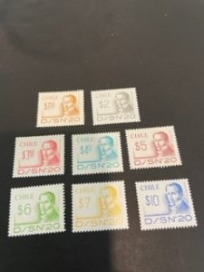 Chile sc 542-549 MNH