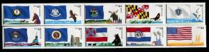 4297a, 4302a US 44c Flags of the Nation SA coil, Set 3 MN...