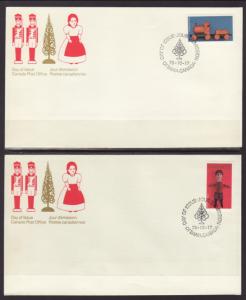 Canada 839-841 Christmas Canada Post S/3 U/A FDC