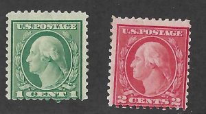 #545 + #546 - Singles. Mint - set of 2. Hard to find!
