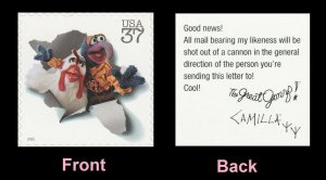 US 3944j Jim Henson & Muppets Gonzo & Camilla 37c single MNH 2005