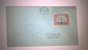 US FIRST FLIGHT COVER 1928 FOND DU LAC WI AM 9