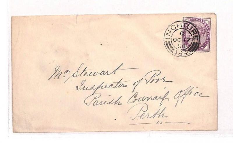 BB57 1895 GB Scotland Inchture Perth Cover {samwells-covers}PTS