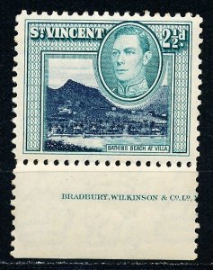 St Vincent #145 OG Spots on Gum Unused