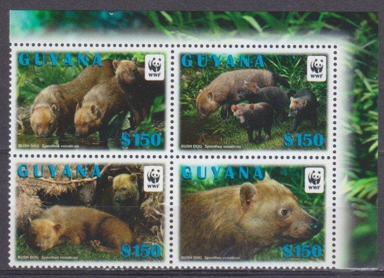 2011 Guyana 8194-8197VB WWF / Fauna