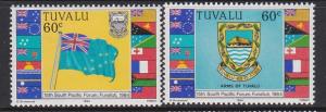 Tuvalu 1984 South Pacific Forum 255-56 MNH