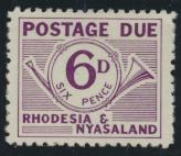 Rhodesia & Nyasaland SG D4 Sc# J4  MNH see details Postage Due