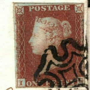 GB SG.8 Cover Superb MALTESE CROSS London MX Cancel 1842 Penny Red Wisbech AE18