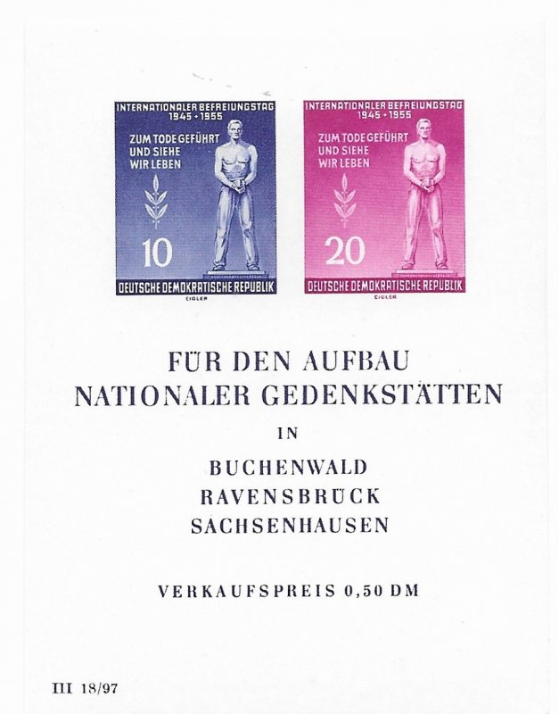 Germany -DDR  237a    1955   S/S   VF  NH