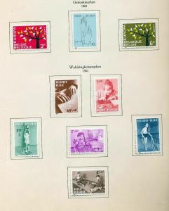 BELGIUM 1958/63 M&U Collection Sheets Wildlife Birds (Apx 70 Items) (Ref DD636