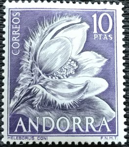 Spanish Andorra MNH #61 Single Narcissus SCV $1.00 L28