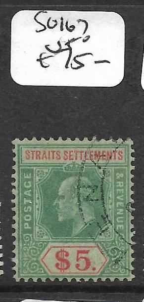 MALAYA STRAITS SETTLEMENTS (P0109B) KE $5.00  SG167  VFU