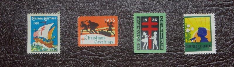 *A Rare Collection of 14 Christmas/Crippled Children Seals from the 20's & 30's*