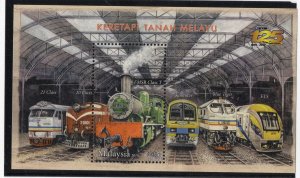 Thematic Stamps - Malaysia - Trains - Choose from dropdown menu