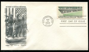 2109 US 20c Vietnam Veterans Memorial FDC,   Artmaster cachet