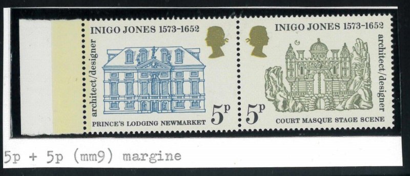 P3299 C - GREAT BRITAIN , VARIETIES , SG 937 C, 9MM PHOSPHOR BAND AT LEFT MNH-