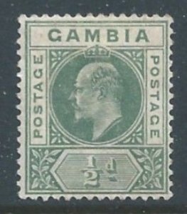 Gambia #28 MH 1/2p King Edward VII - Wmk. 2