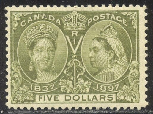 CANADA #65 SCARCE MInt BEAUTY - 1897 $5.00 Jubilee