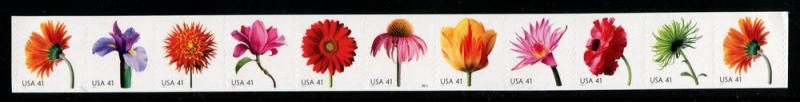 4175a US 41c Beautiful Blooms SA coil, MNH PNC11 #P2222