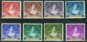 PORTUGAL Scott 784-91 MH* Queen Maria II 1953 CV $96