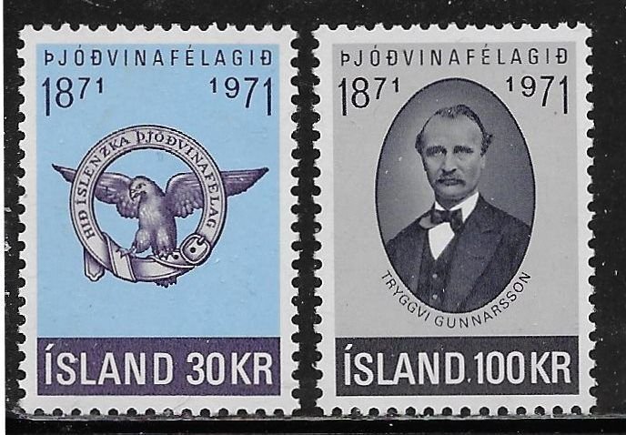 Iceland Scott #'s 433 - 434 MNH