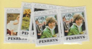 Penrhyn Islands Scott #200-204 Stamp - Mint NH Set