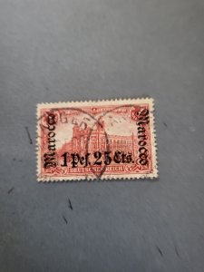 Stamps German Offices in Morocco Scott #29 used
