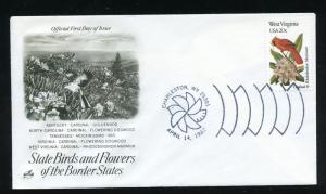 US 2000 State Birds & Flowers - West Virginia UA ArtCraft FDC Capital Postmark