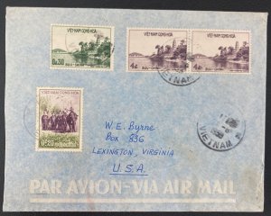 1959 Tourane Vietnam Airmail Cover To Lexington VA USA