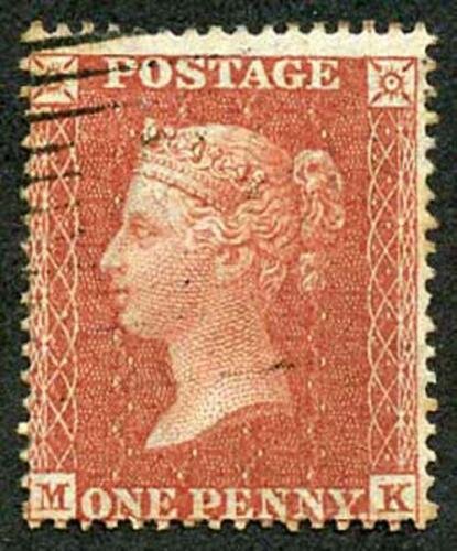 Penny Star (MK) C4 Plate 7 Very Fine Used Pressed crease 