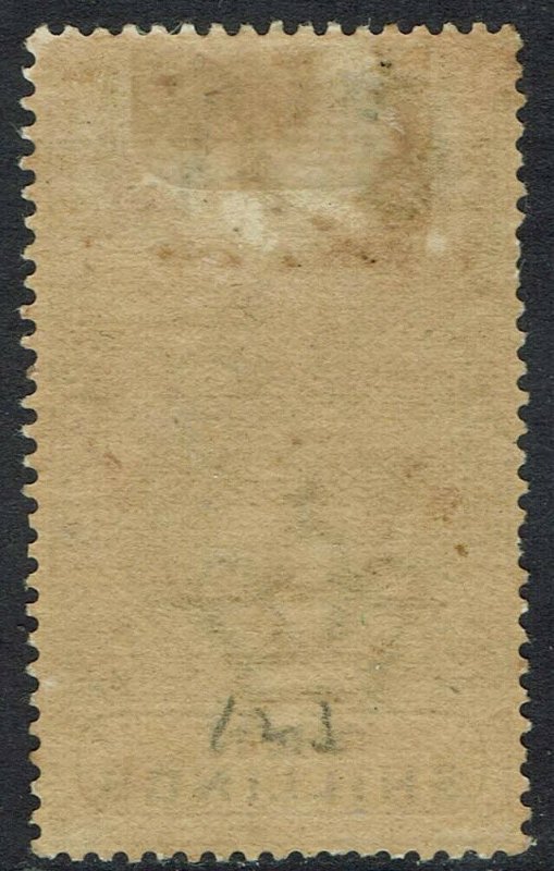 TRINIDAD 1896 BRITANNIA 10/- WMK CROWN CA  