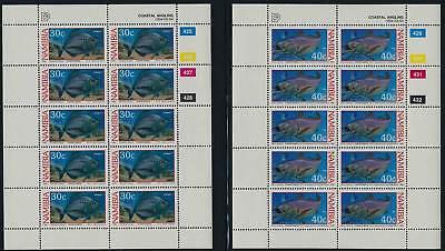 Namibia 755-8 Sheets MNH Fish